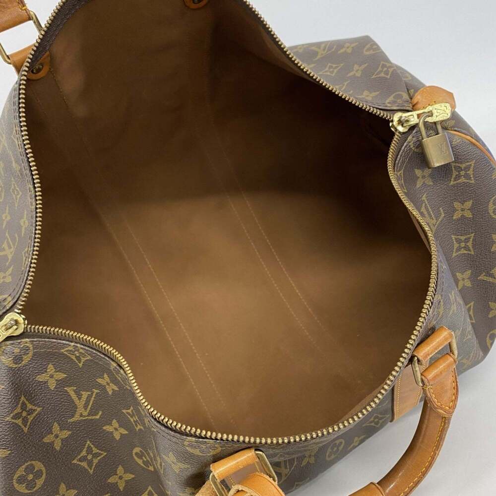 LOUIS VUITTON Brown Monogram Keepall 50 Boston Bag - Picture 4 of 13